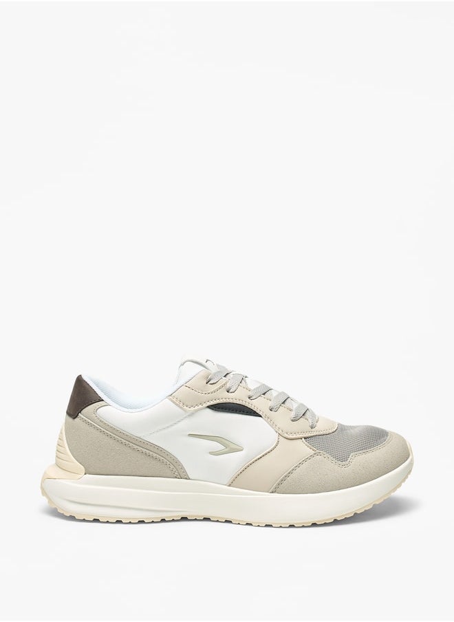 Dash Colourblock Walking Shoes with Lace-Up Closure  - Image 3