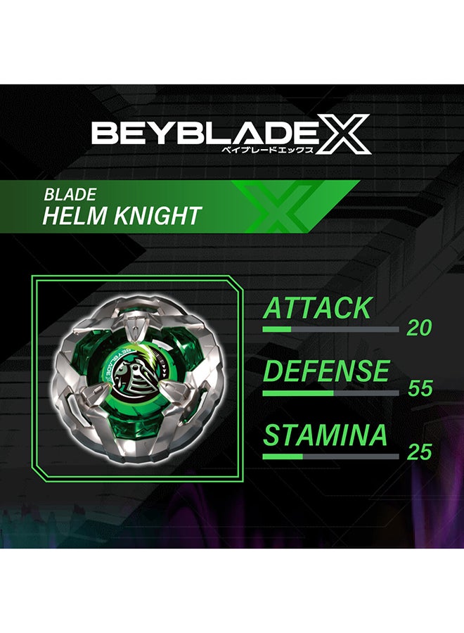 BeyBlade X Launcher Helm Knight 3-80N | Right Spinning Defense Type Top & Launcher | Takara Tomy-Designed X | Gift For Lovers And Kids - Image 5