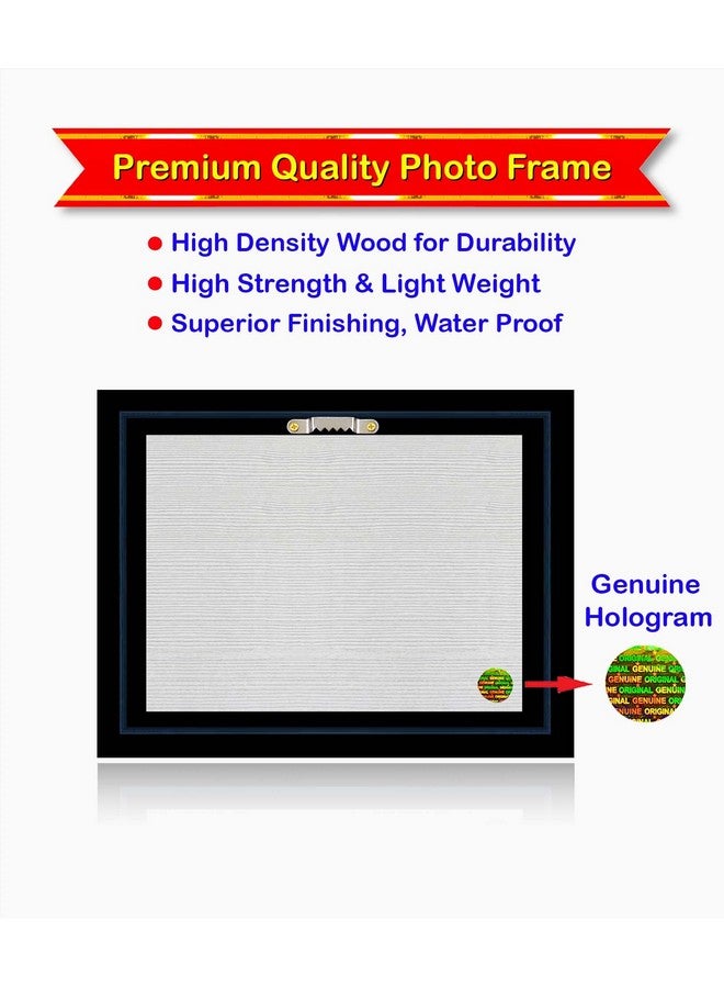 Pavan Photo Laminations لوحة حائط معلقة بتصميم لامينيشن فوتو بافان لالكسمي ديفي غانيشا ساراتسواتي غانيش مؤطرة لديكور المنزل (خشب، غير لامع، ذهبي، حجم كبير، 10 × 12 بوصة) R1392M - Image 3