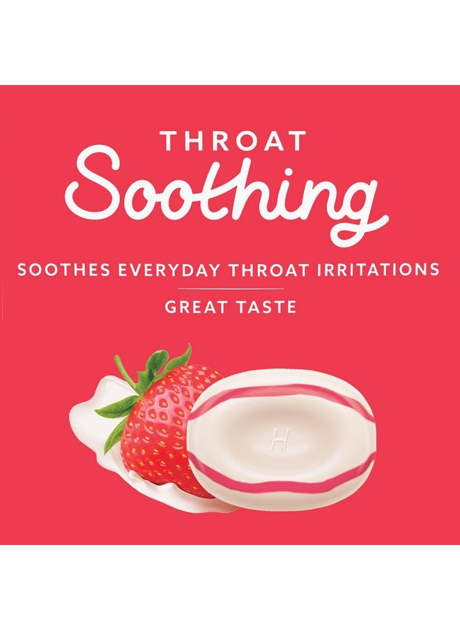 Halls HALLS Throat Soothing (Formerly HALLS Breezers) Creamy Strawberry Throat Drops, 25 Drops  - Image 3