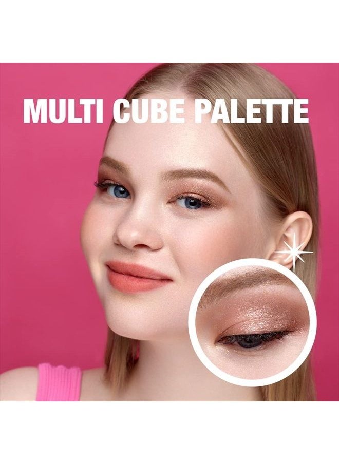 Multi Cube Palette 5 Colors - 02 Romantic Cube | Eyeshadow Palette for Daily makeup, Ultra-Blendable, Matte, Glitter, Shimmer Shades 0.3 fl.oz.