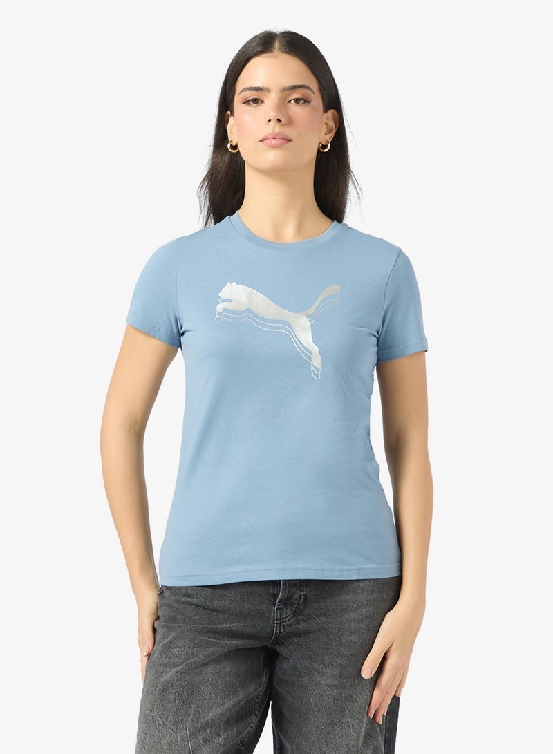 PUMA Essential Logo Metallic T-Shirt - Image 1
