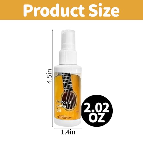 TBTFW Guitar Lemon Oil 202 Oz Guitar Polish Oil StringCleaner Effective Remove Dirt Grease and Debris From Musical Instruments - Image 3