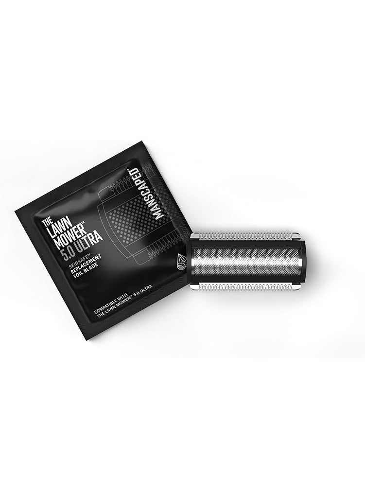 Manscaped Refining The Gentleman Lawn Mower® 5.0 Ultra SkinSafe™ Replacement Foil Blade - Stainless Steel Groin Hair Foil Shaver Head Refill, for Close Body Hair Grooming, Snap-In Cartridge, 1 Pack - Image 1