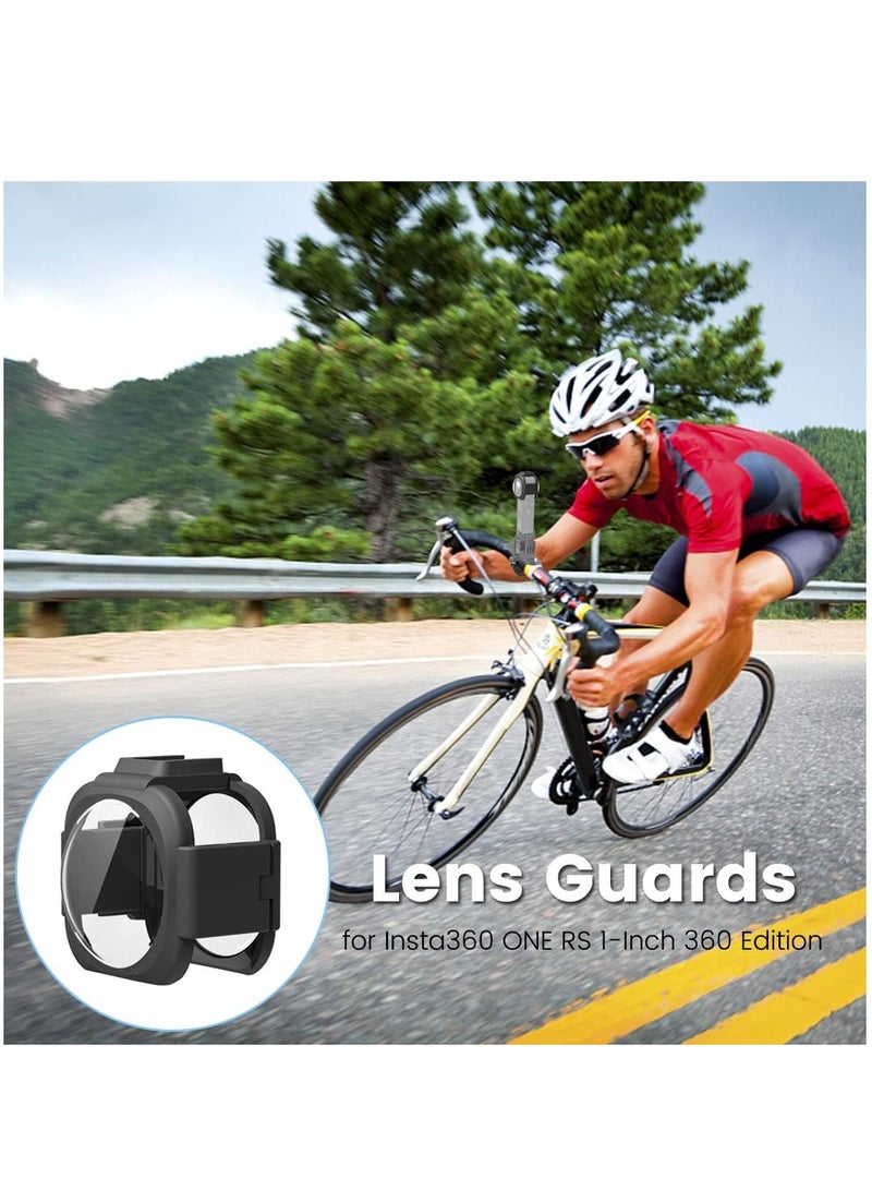 Cold Shoe Lens Guard Anti-Scratch Dust Resistant HD Transmittance Screen Protector Compatible with Insta360 ONE RS 1-Inch 360 Edition Lens Protective Cover Action Camera Accessories - Image 4