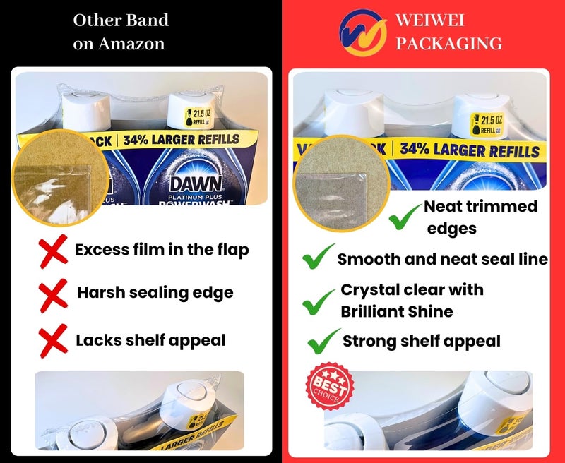 WEIWEI PACKAGING Store Weiwei - 14x20 inch 100PCS Odorless PVC Heat Shrink Wrap Bags with Vent Hole - Image 4