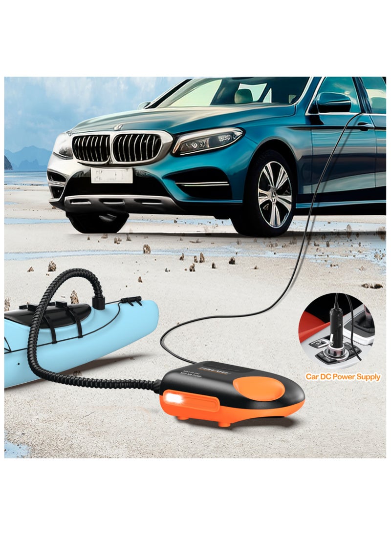FOWAWU Sup Pump, 20 Psi Paddle Board Pump Intelligent Dual Stage Inflation & Deflation, Auto-Off, Inflatable Sup Pump Sup Air Pump Dc 12V Car Connector  - Image 2