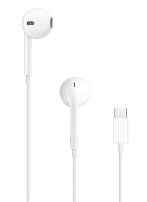 Earpods with USB C Wired Earbuds with Microphone & Volume Control, In-ear Headphones for iPhone 15 Pro Max, iPad Pro/Air, Samsung (White)