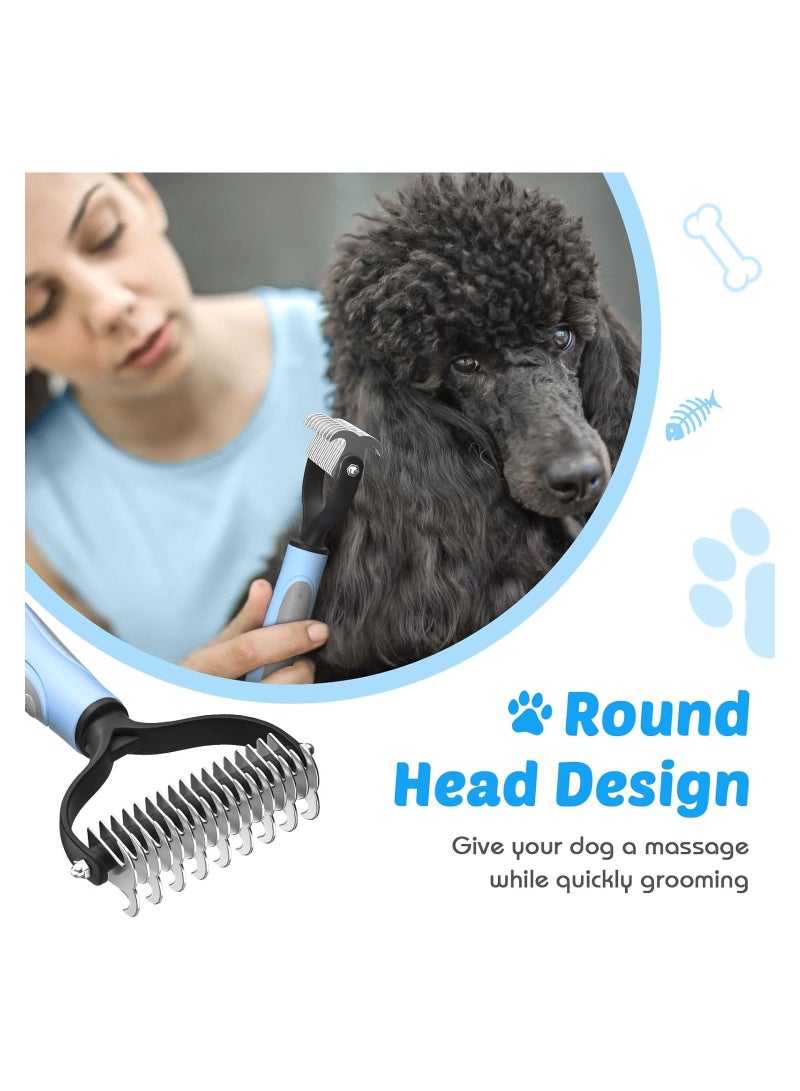 Professional Pet Dematting Brush for Cats & Dogs – Ideal for Long Hair & Shedding Control Multicolour - Image 3