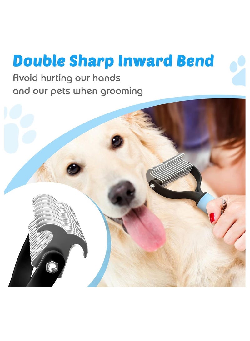 Professional Pet Dematting Brush for Cats & Dogs – Ideal for Long Hair & Shedding Control Multicolour - Image 4