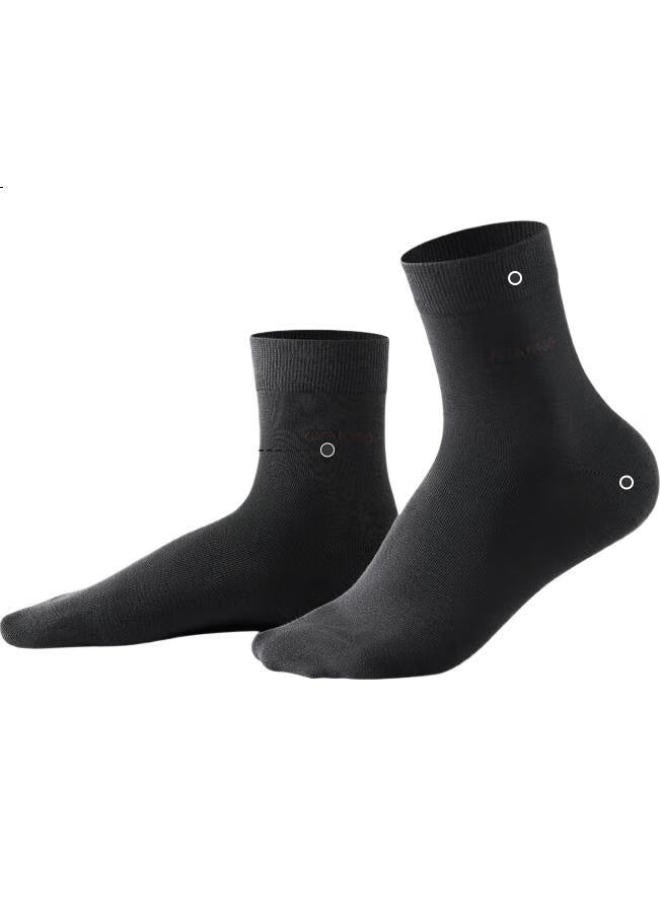 HLA Hailan Home [Light Business] Men'S Socks 25 New Mid-Tube Pure Cotton 7A Antibacterial Business Casual Mid-Length Socks 6 Pairs - Image 3