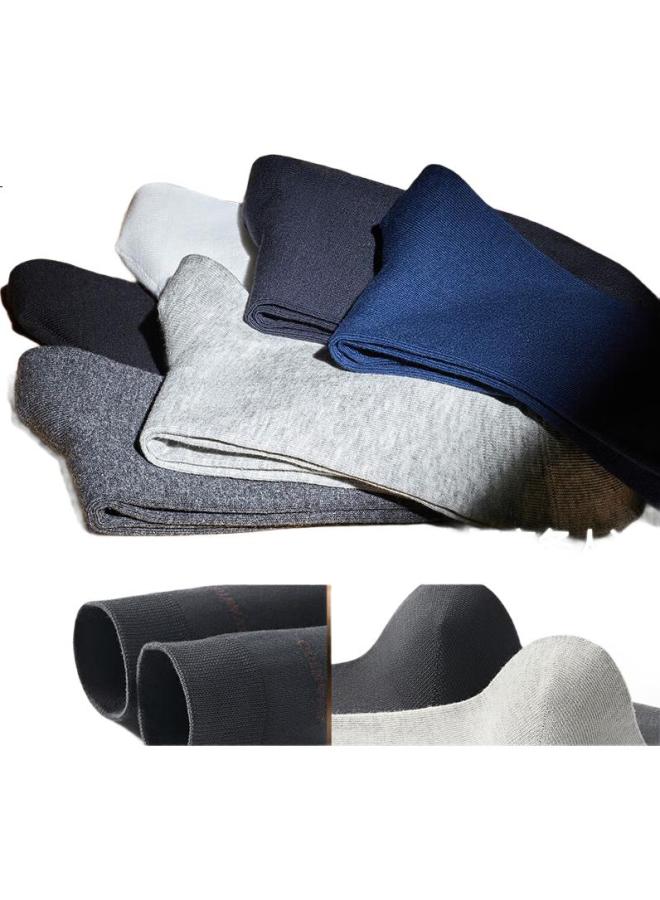 HLA Hailan Home [Light Business] Men'S Socks 25 New Mid-Tube Pure Cotton 7A Antibacterial Business Casual Mid-Length Socks 6 Pairs - Image 2
