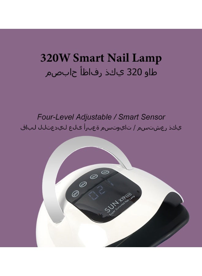 KIIUMI UV LED Nail Lamp, Gel Nail Light for Nail Polish 320w Uv Dryer ，Professional Gel Polish LED Nail Lamp - Image 5