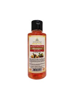 Khadi Pure Herbal Fruit Vinegar Shampoo/Hair Cleanser With Jojoba Oil 210 Ml  - Image 2