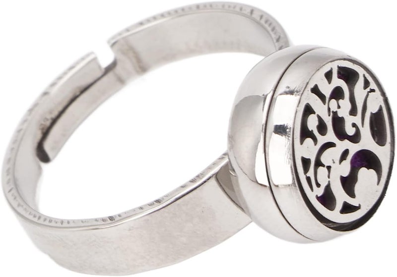 DAUERHAFT Aromatherapy Finger Ring , Portable Essential Oil Diffuser Ring for Daily(Type 2)