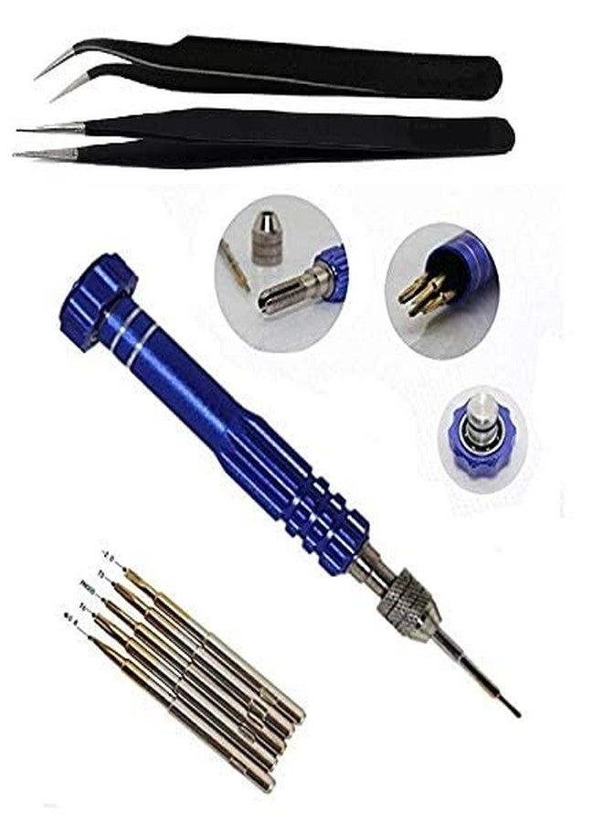 Axtella Wroughton 5 in 1 Tool kit/Screwdriver Set For All Mobiles Repair with 2 Tweezers. Multicolor - Image 1