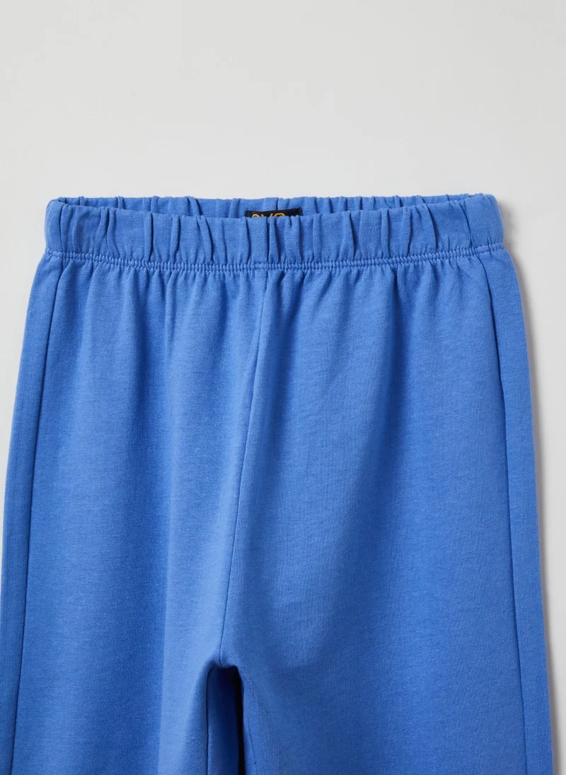 Ovs Fleece Joggers With Elasticated Edging