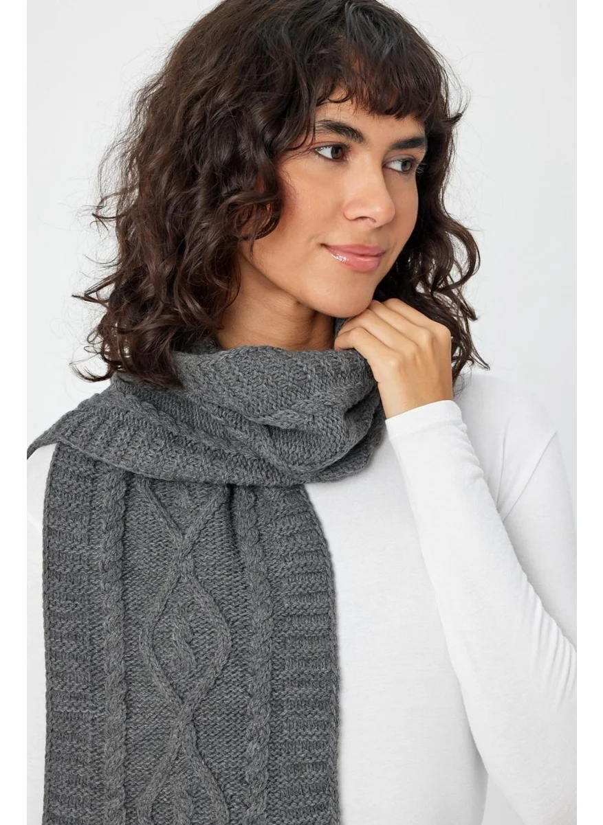 Alexander Gardi Alexandergardi Knitted Detailed Tassel Scarf (B22-18842)