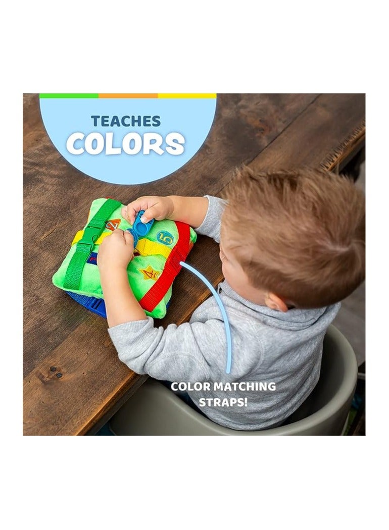 Buckle Toys Buster Square: Engaging Learning Activity Toy for Toddlers, Enhancing Fine Motor Skills, Problem Solving, and Color Recognition – Perfect for Travel and Educational Settings. - Image 5