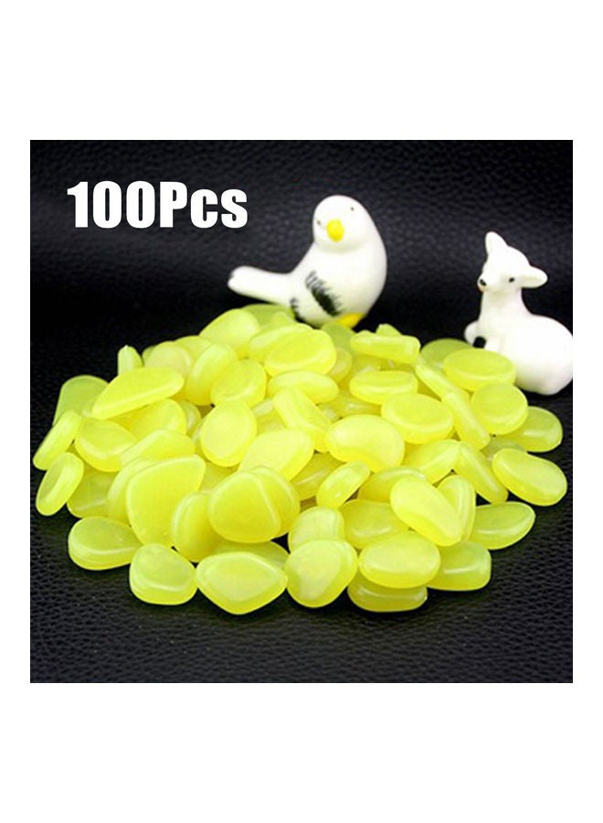 NIBEMINENT 100-Piece Garden Pebbles Set Green - Image 5