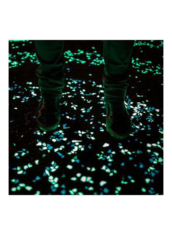 NIBEMINENT 100-Piece Garden Pebbles Set Green - Image 2