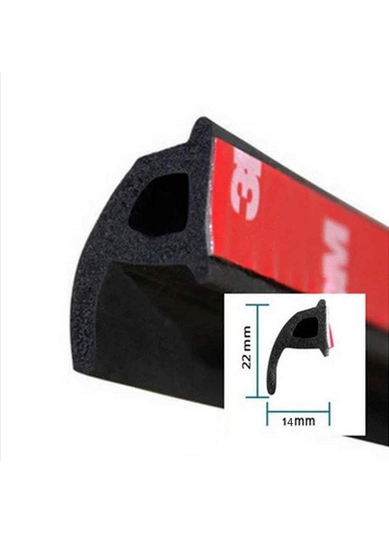 Techmaster Vehicle P Wick Under Door Side Hood Trunk Sound Preventing Wick 5mt  - Image 1
