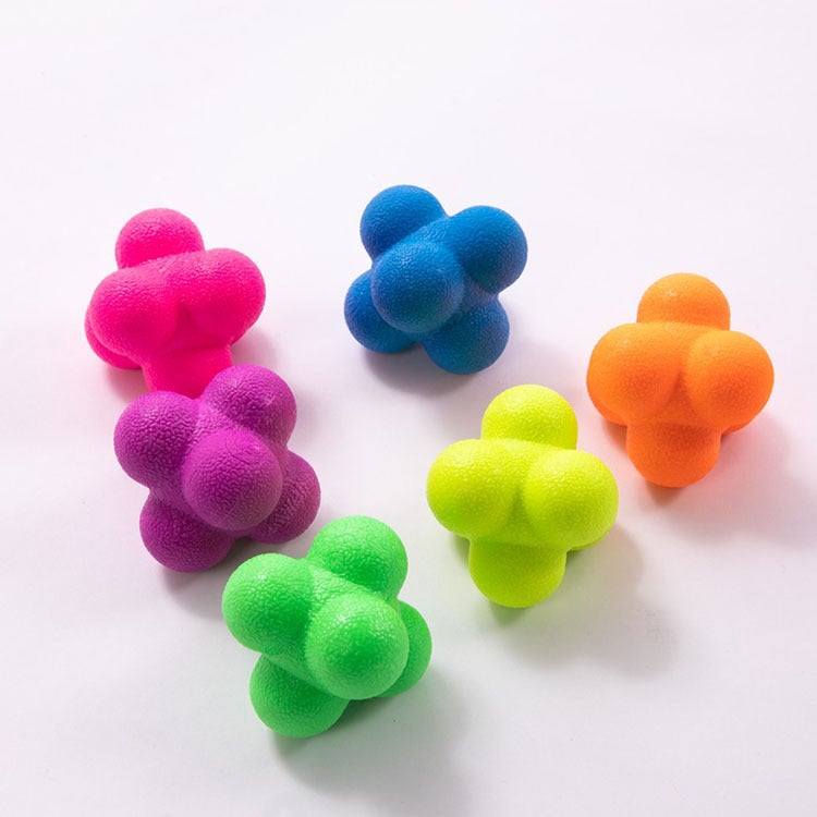 Yiwu Toy Hexagonal Ball High Elastic Reaction Ball Agility Ball Direction Changing Ball Speed Ball Exercise Reaction Ability - Image 1