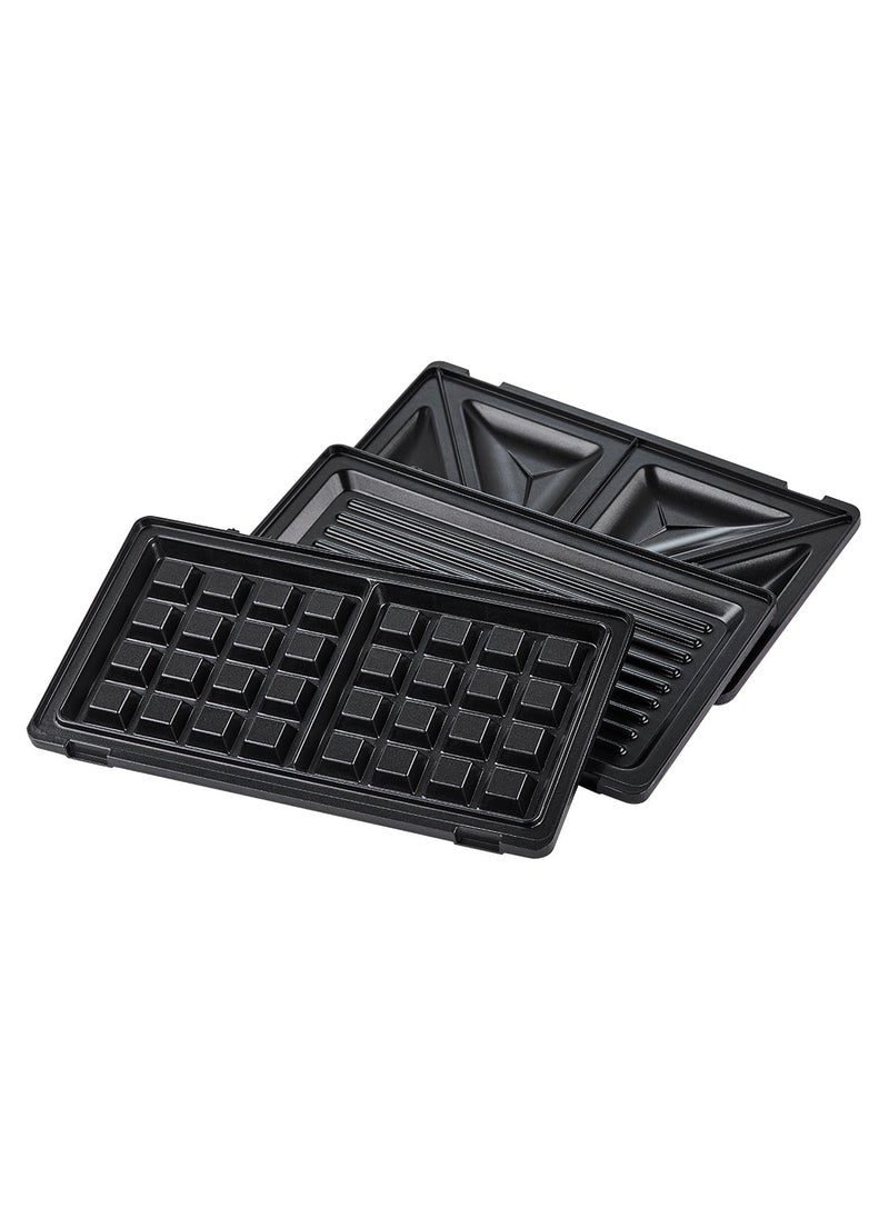 LAWAZIM - 3-in-1 Grill Maker & Sandwich Press with Detachable Plates - 1000W Compact Kitchen Appliance | Non-stick Panini press Electric Kitchen appliance Countertop Quick heat Easy clean Space-saving. - Image 1