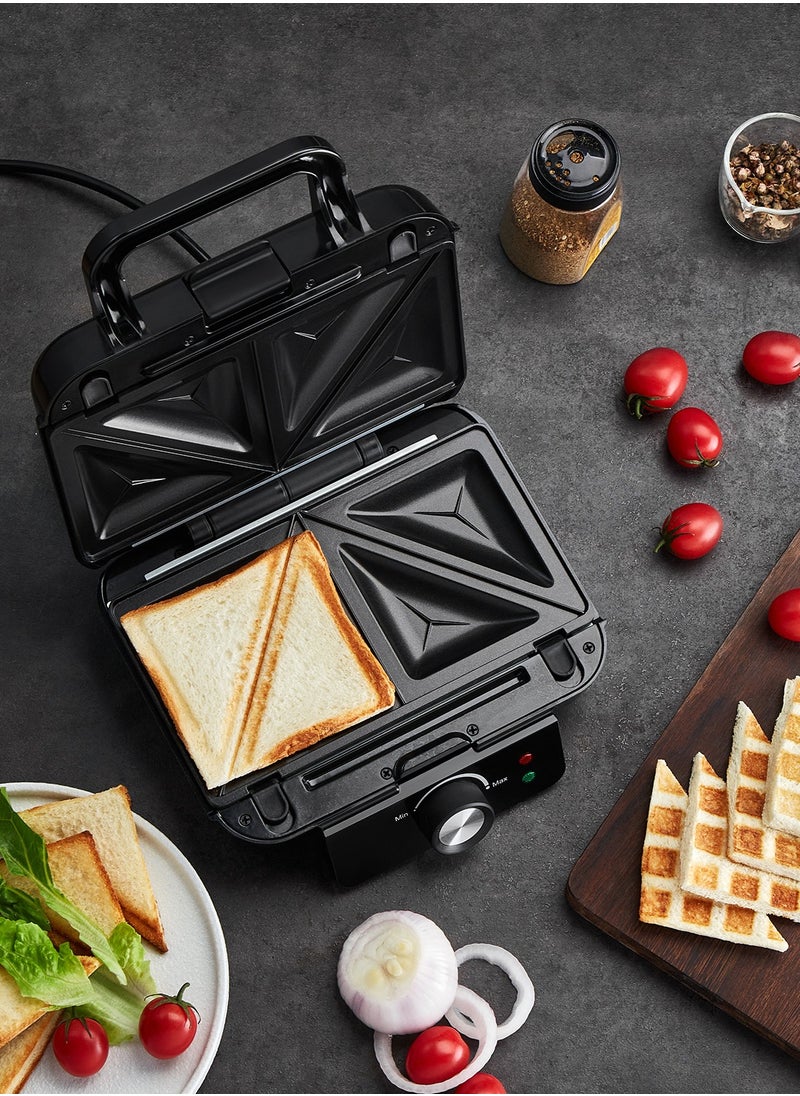 LAWAZIM - 3-in-1 Grill Maker & Sandwich Press with Detachable Plates - 1000W Compact Kitchen Appliance | Non-stick Panini press Electric Kitchen appliance Countertop Quick heat Easy clean Space-saving. - Image 1