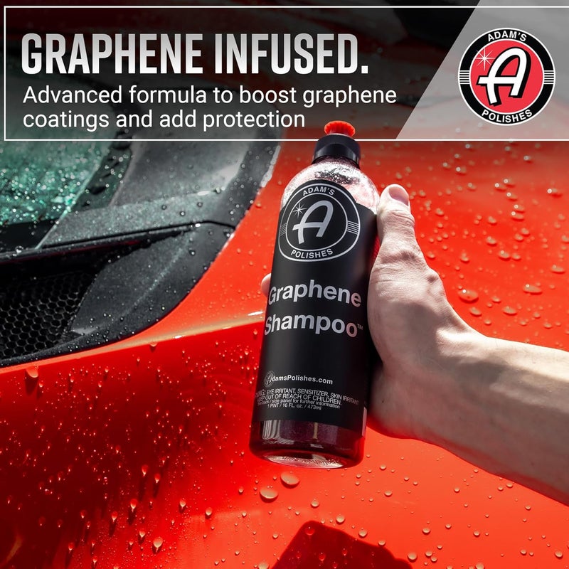 Adam's Polishes Graphene Shampoo Gallon, Graphene Ceramic Coating Infused Car Wash Soap, Powerful Cleaner & Protection In One Step, pH Neutral, High Suds For Foam Cannon, Foam Gun or Detailing Bucket - Image 3