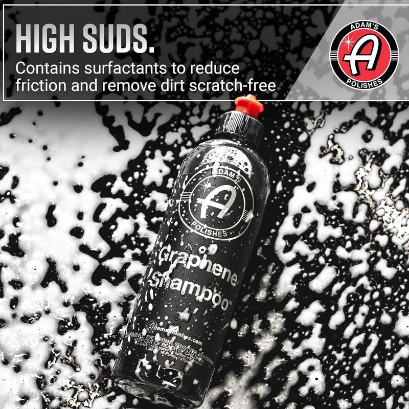 Adam's Polishes Graphene Shampoo Gallon, Graphene Ceramic Coating Infused Car Wash Soap, Powerful Cleaner & Protection In One Step, pH Neutral, High Suds For Foam Cannon, Foam Gun or Detailing Bucket - Image 5