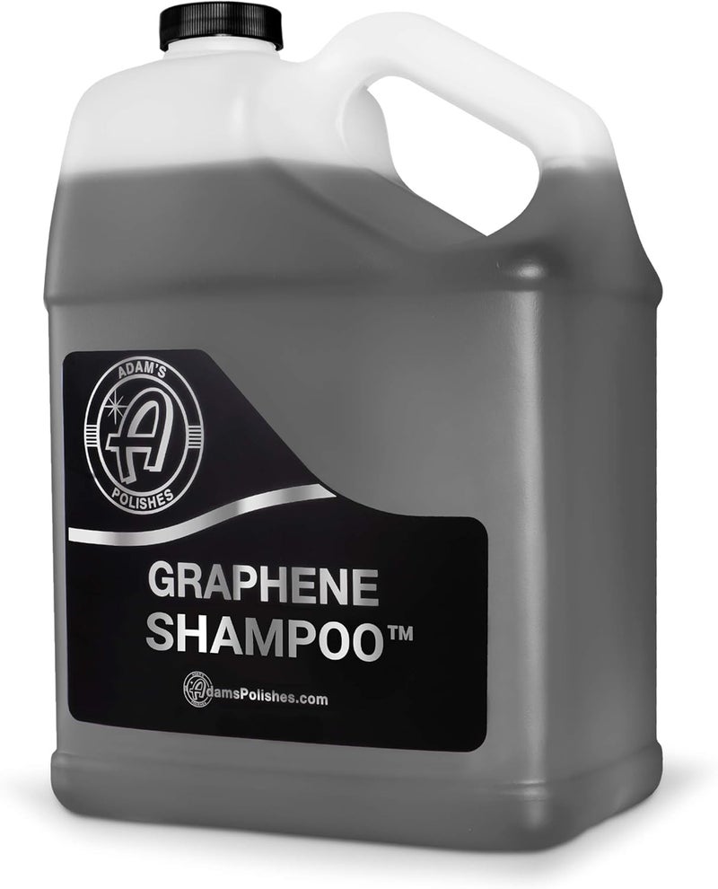 Adam's Polishes Graphene Shampoo Gallon, Graphene Ceramic Coating Infused Car Wash Soap, Powerful Cleaner & Protection In One Step, pH Neutral, High Suds For Foam Cannon, Foam Gun or Detailing Bucket - Image 1