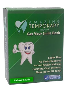 Amazing Temporary Tooth (Natural Shade) Amazing Temporary Tooth Replacement Kit, Temp Missing Teeth Repair, Available in Natural or Bright Shade  - Image 1