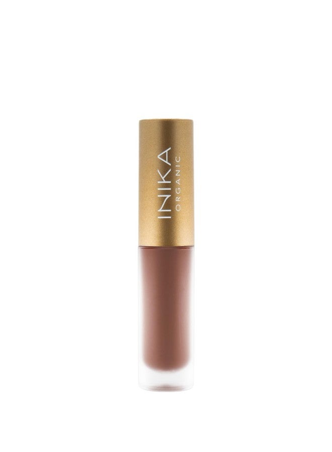 INIKA Organic Tinted Lip Oil | Bakuchiol, Squalane + Collagen in a Glossy Wash of Color. Luxuriously Smoothing & Hydrating Lipgloss. Natural, Vegan. 0.16 Fl oz (Cinnamon) - Image 1