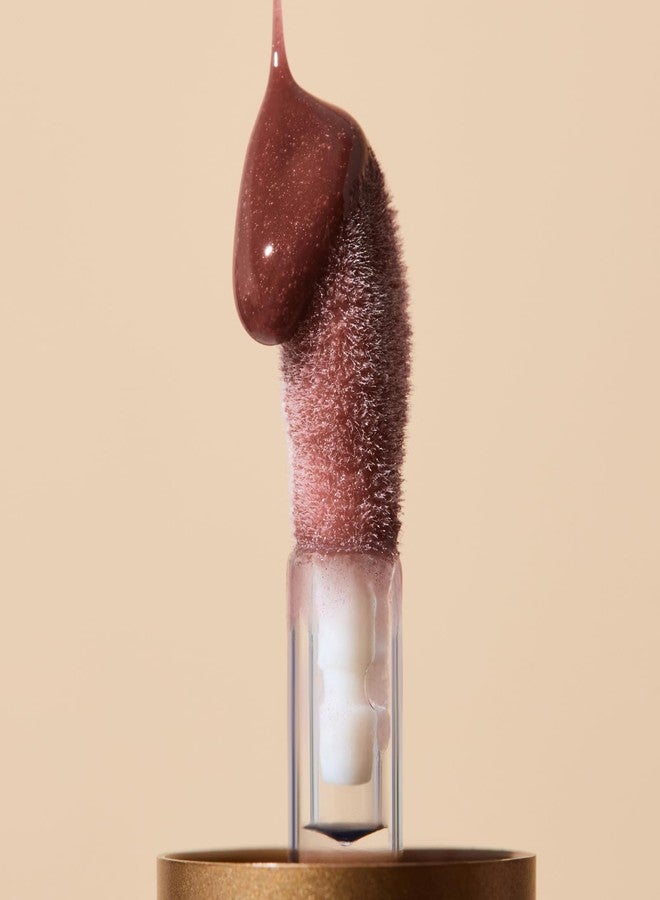 INIKA Organic Tinted Lip Oil | Bakuchiol, Squalane + Collagen in a Glossy Wash of Color. Luxuriously Smoothing & Hydrating Lipgloss. Natural, Vegan. 0.16 Fl oz (Cinnamon) - Image 2