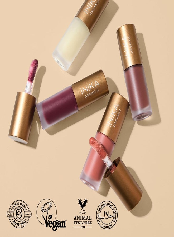 INIKA Organic Tinted Lip Oil | Bakuchiol, Squalane + Collagen in a Glossy Wash of Color. Luxuriously Smoothing & Hydrating Lipgloss. Natural, Vegan. 0.16 Fl oz (Cinnamon) - Image 3