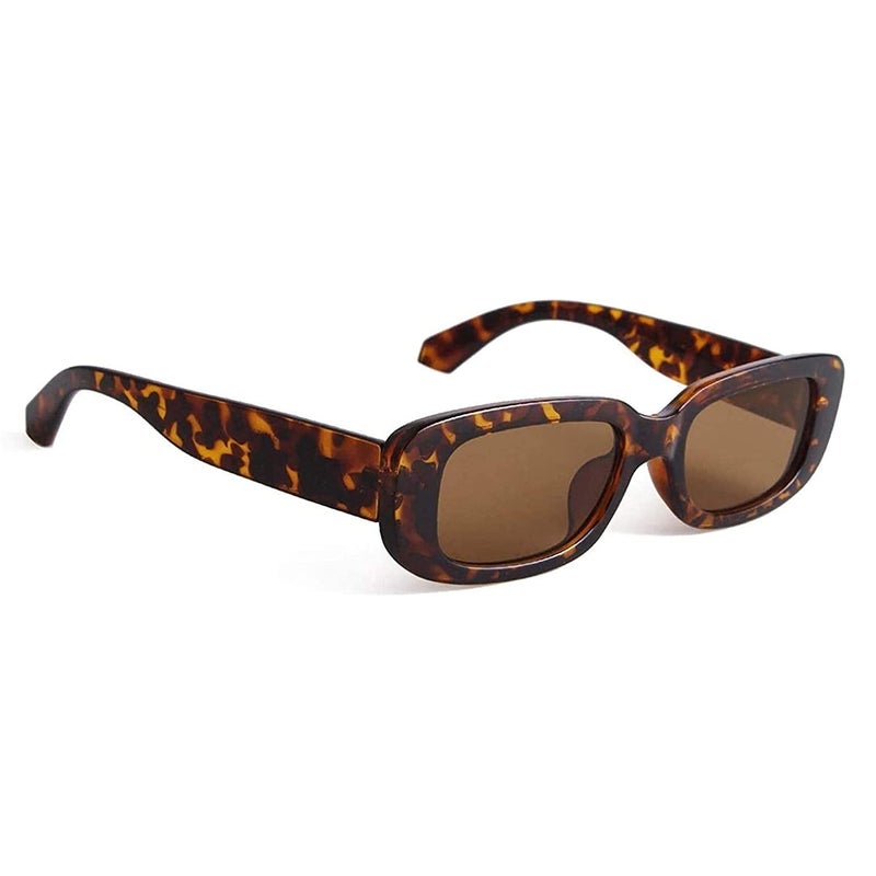 Dervin UV Protected Rectanglular Retro Driving Narrow Square Frame Sunglasses for Women - Image 1
