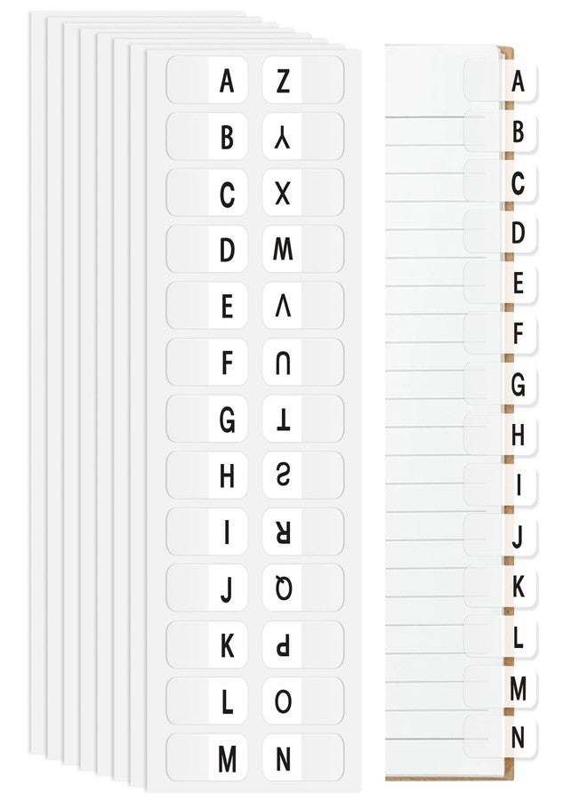 Imeepa A-Z Sticky Alphabet Tabs Self-Adhesive Letter Index Tabs for Notebook, Textbook, Dictionary, and Filing (208 Pcs) - Image 1