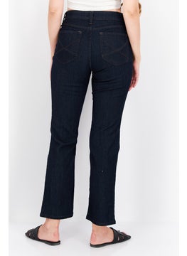 NYDJ Women Petite Plain Stretchable Jeans, Navy  - Image 3