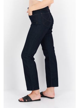NYDJ Women Petite Plain Stretchable Jeans, Navy  - Image 4
