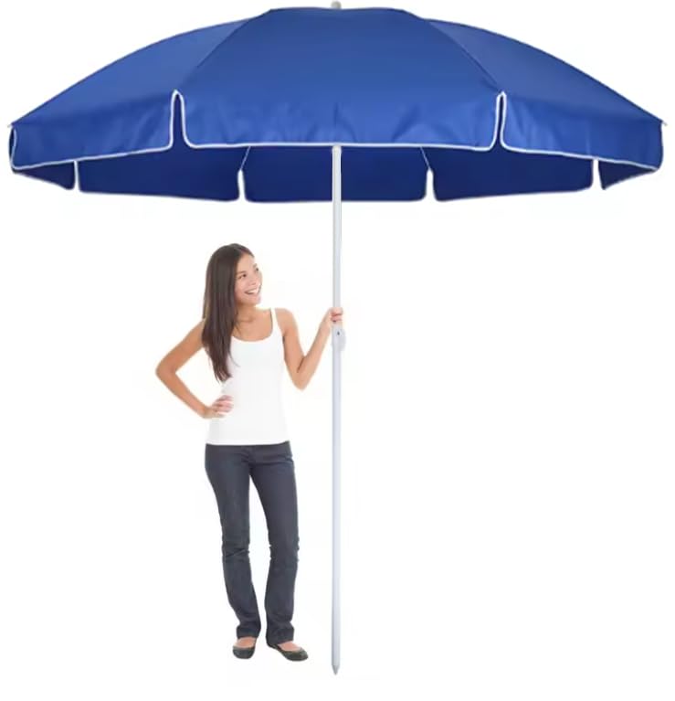 RAINPOPSON RAINPOPSON Garden Umbrella Without Stand 8Ft48In Outdoor Big Size Garden Umbrella for Garden Shop Hotel Restudent Garden Umbrella Blue H5  - Image 1