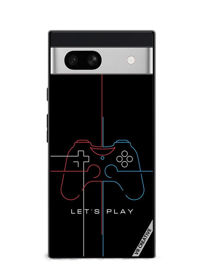 Protective Case Cover For Google Pixel 7a Lets Play Design Multicolour