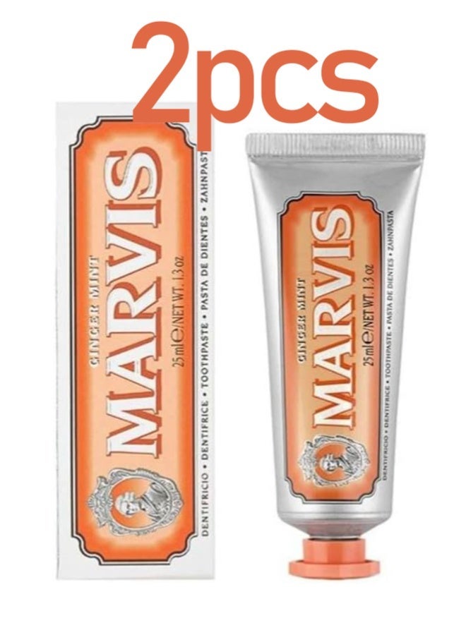 Marvis 2 pcs in 1 set Ginger Mint Toothpaste 25ml - Image 1