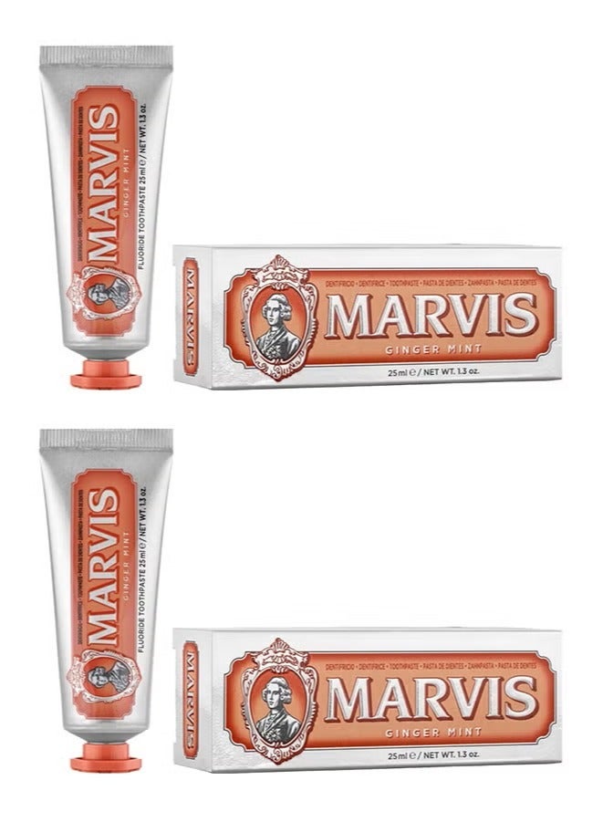 Marvis 2 pcs in 1 set Ginger Mint Toothpaste 25ml - Image 2