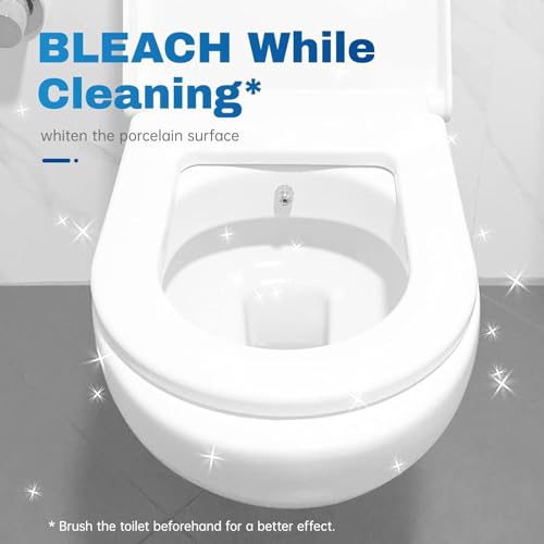 Vacplus Toilet Bowl Cleaner Tablets 40 PACK, Automatic Cleaners with Bleach, Slow-Releasing Toilet Tank Cleaners for Deodorizing & Descaling, Household Toilet Cleaners against Tough Stains - Image 4
