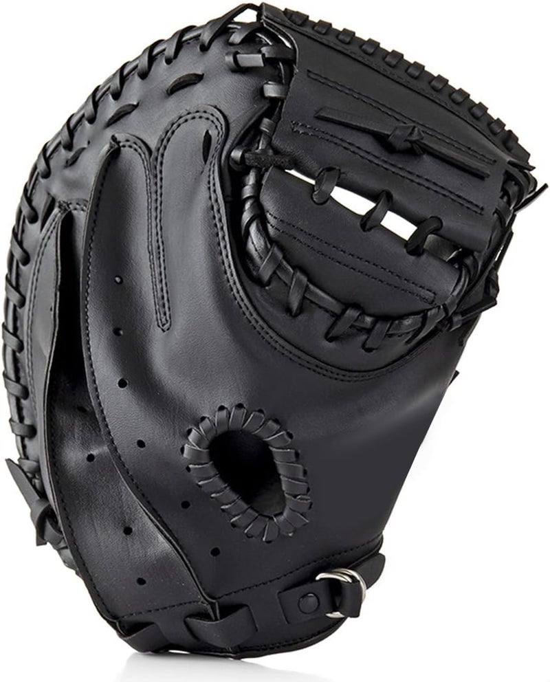 Gracfulcub Baseball Catcher Glove,Softball Catcher's Mitt for Kid Youth Aldult Baseball Training,Comfortable Durable,Left Hand Glove (Black, 33 Inch) - Image 2