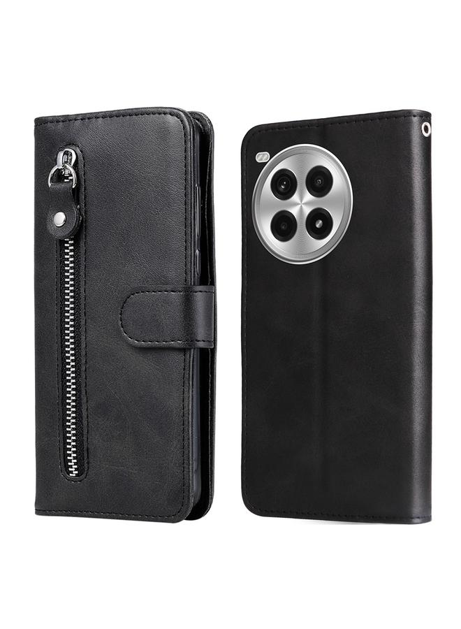 The Bros Case For OnePlus Ace 3 Pro Fashion Calf Texture Zipper Leather Phone Case