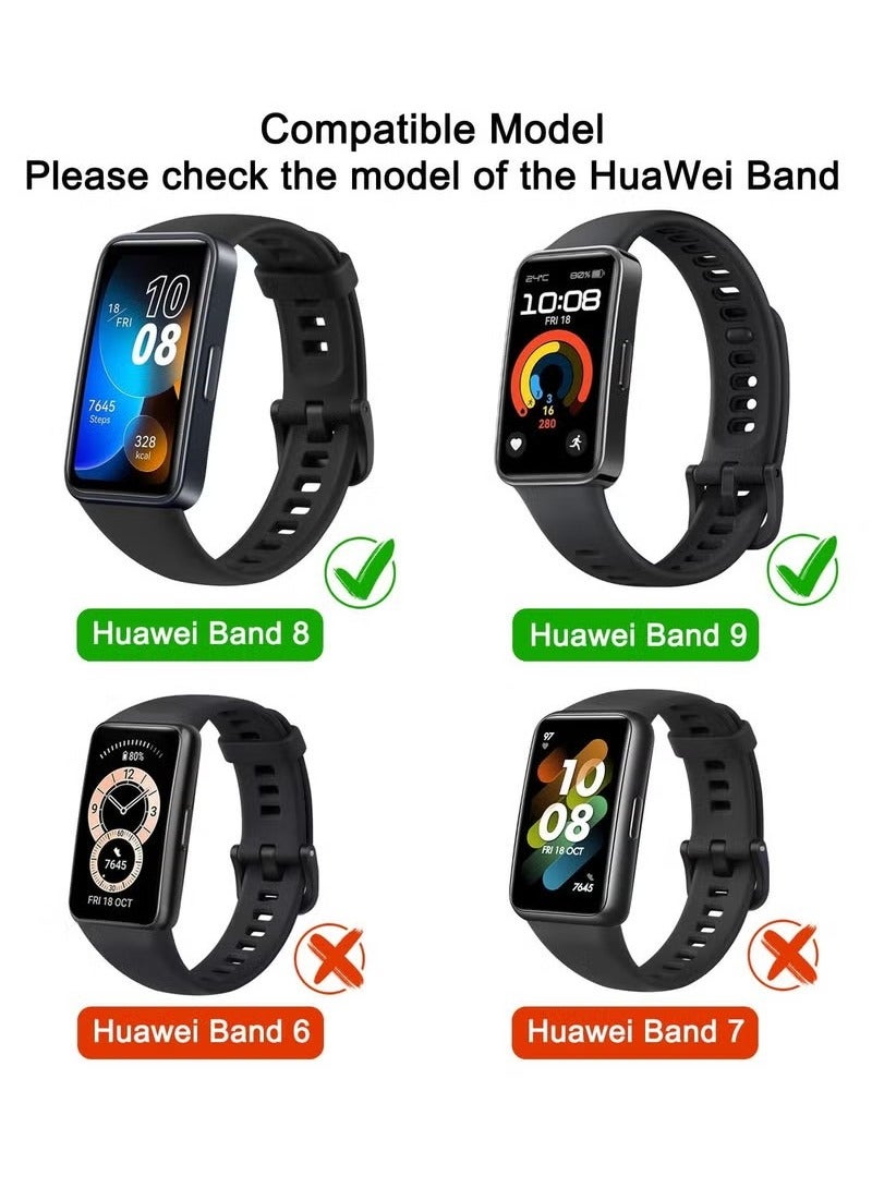 Soft Silicone Strap Compatible With Huawei Band 8,Huawei Band 9,Waterproof Breathable Adjustable Replacement Sport Bands for HUAWEI Band 8 & Band 9 - Image 5