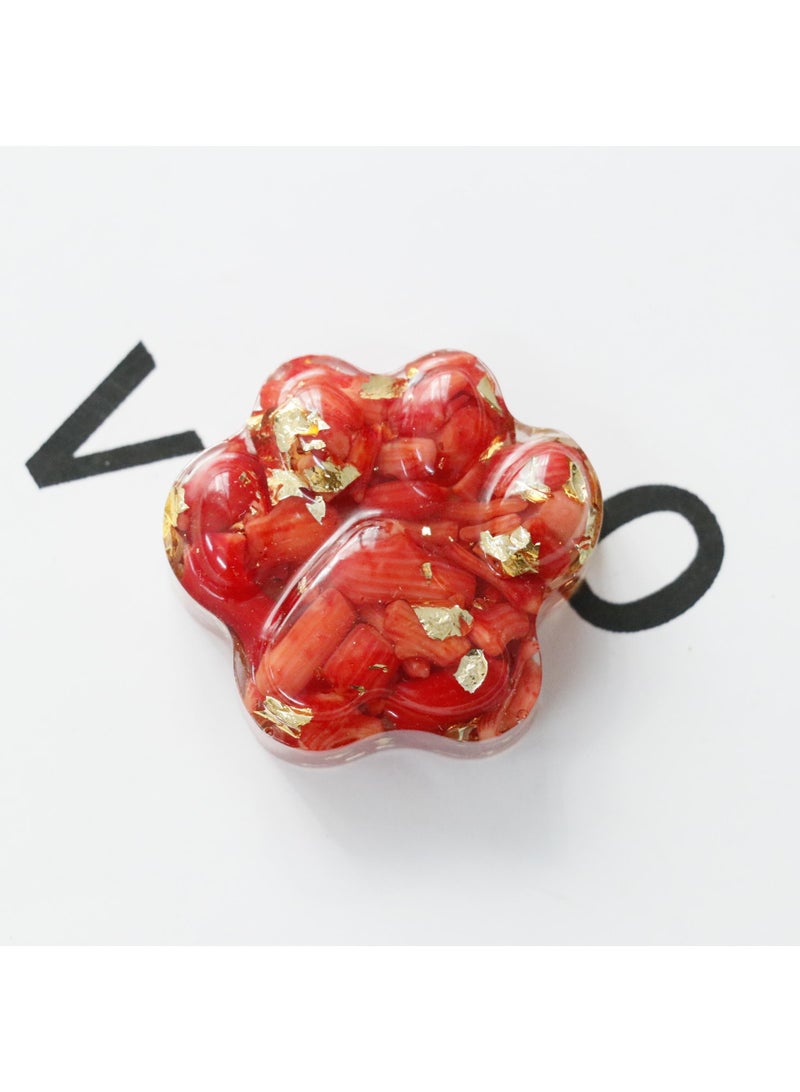 Y&D Crystal Macadam Glue Drop Kitten Claw Crystal Stone Crafts Home Decoration-Deep Sea Caterpillar Gold Foil
