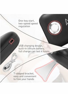 Y&D USB Mini Fan, Eyelashes Fan Bladeless Rechargeable Portable Cooling Handheld Eyelash dryer Air Conditioning Blower for Extension Supplies, Black  - Image 5